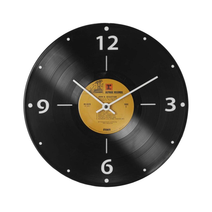 vinyl clock
